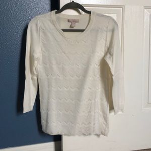 Banana Republic sweater with scallop design